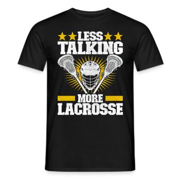 Lacrosse - Männer T-Shirt - Schwarz - Vorne - AI Model Male 178 light (178cm)