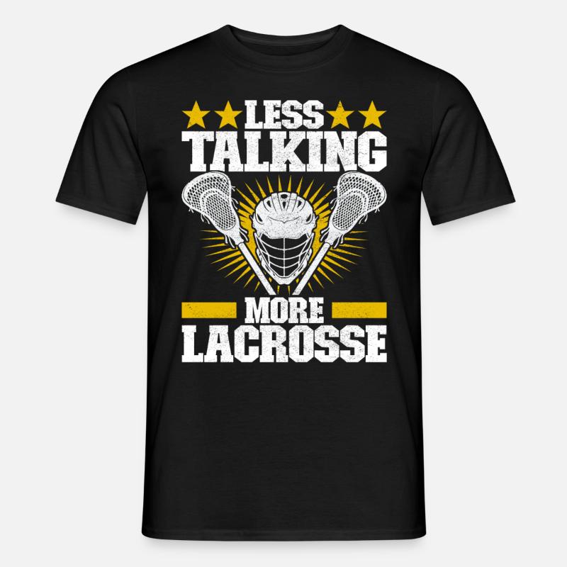 Lacrosse - Männer T-Shirt - Schwarz