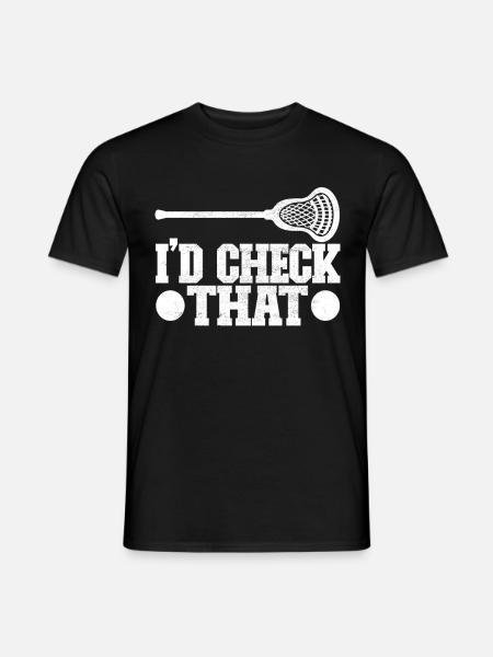 Lacrosse - Männer T-Shirt - Schwarz
