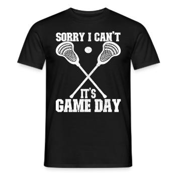 Lacrosse - Männer T-Shirt - Schwarz - Vorne - AI Model Male 178 light (178cm)