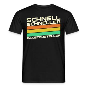 Paketbote Paketzusteller Paketdienst - Männer T-Shirt - Schwarz - Vorne - AI Model Male 178 light (178cm)