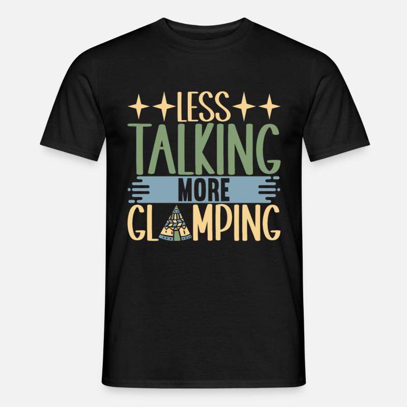 Glamping Glamper - Männer T-Shirt - Schwarz