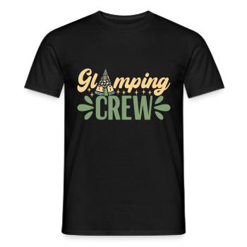 Glamping Glamper - Männer T-Shirt - Schwarz - Vorne - AI Model Male 178 light (178cm)