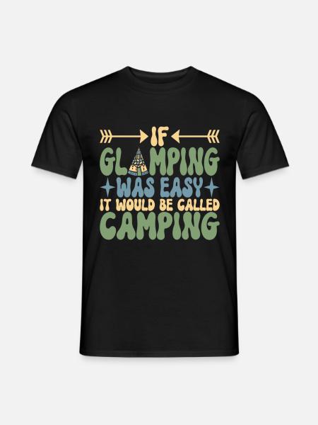 Glamping Glamper - Men's T-Shirt - black