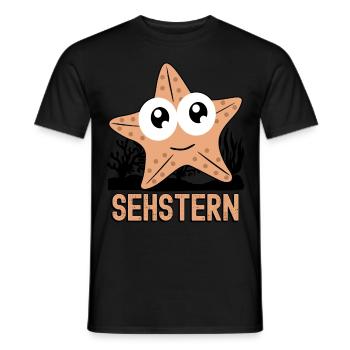 Seestern Sehstern Seesterne - Männer T-Shirt - Schwarz - Vorne - AI Model Male 178 light (178cm)