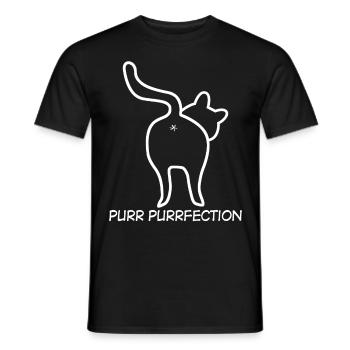 Chat disant chat - T-shirt homme - noir - Devant - AI Model Male 178 light (178cm)