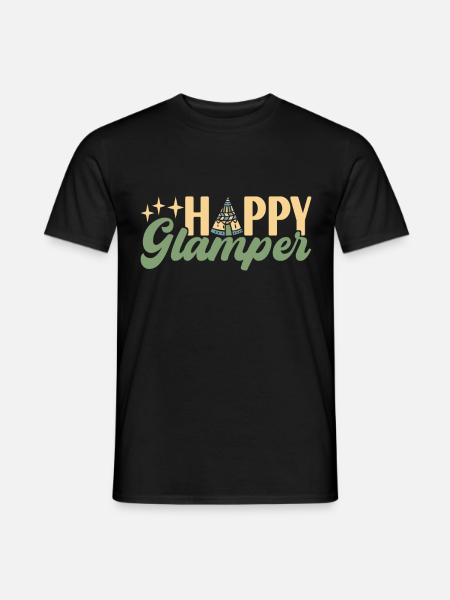 Glamping Glamper - Men's T-Shirt - black