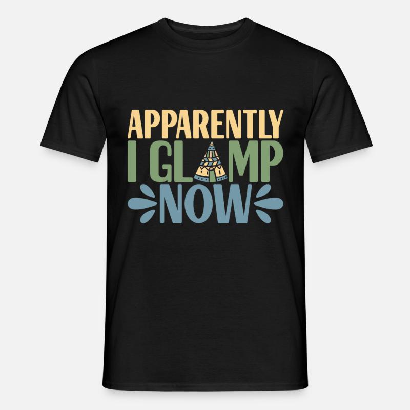 Glamping Glamper - Männer T-Shirt - Schwarz