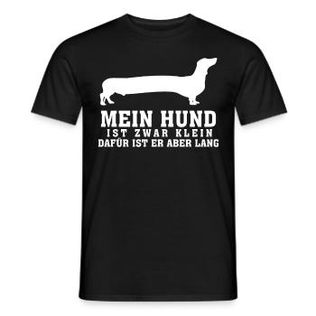 Dachshund Rauhaardackel - Männer T-Shirt - Schwarz - Vorne - AI Model Male 178 light (178cm)
