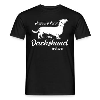 Dachshund drôle de club teckel - T-shirt homme - noir - Devant - AI Model Male 178 light (178cm)