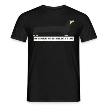 Dachshund long dog dachshund club - Men's T-Shirt - black - Front - AI Model Male 178 light (178cm)