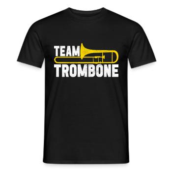 Posaune Trombone - T-shirt homme - noir - Devant - AI Model Male 178 light (178cm)