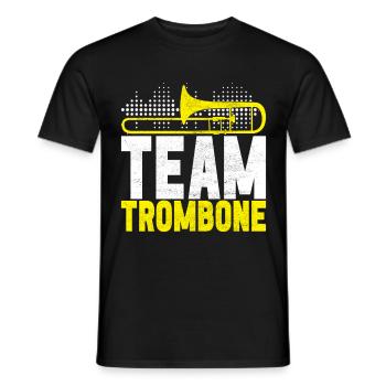 Posaune Trombone - T-shirt homme - noir - Devant - AI Model Male 178 light (178cm)