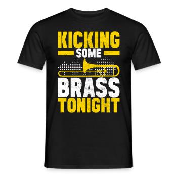 Posaune Trombone - T-shirt homme - noir - Devant - AI Model Male 178 light (178cm)