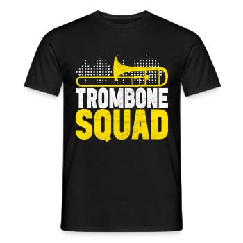 Posaune Trombone - Men's T-Shirt - black - Front - AI Model Male 178 light (178cm)