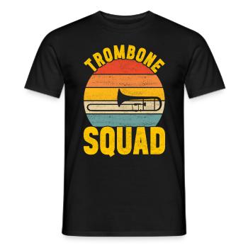 Posaune Trombone - T-shirt homme - noir - Devant - AI Model Male 178 light (178cm)