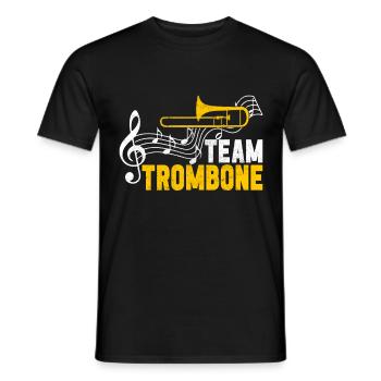 Posaune Trombone - T-shirt homme - noir - Devant - AI Model Male 178 light (178cm)