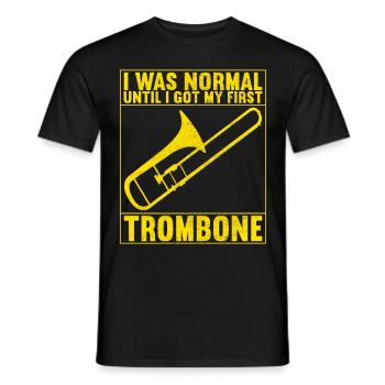 Posaune Trombone - T-shirt homme - noir - Devant - AI Model Male 178 light (178cm)