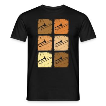 Posaune Trombone - T-shirt homme - noir - Devant - AI Model Male 178 light (178cm)
