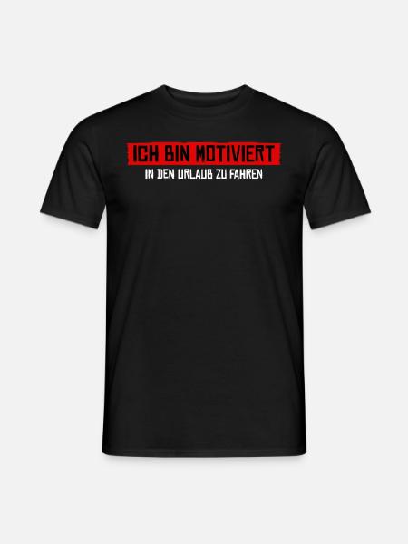 Urlaub Arbeit Sommerurlaub - Männer T-Shirt - Schwarz