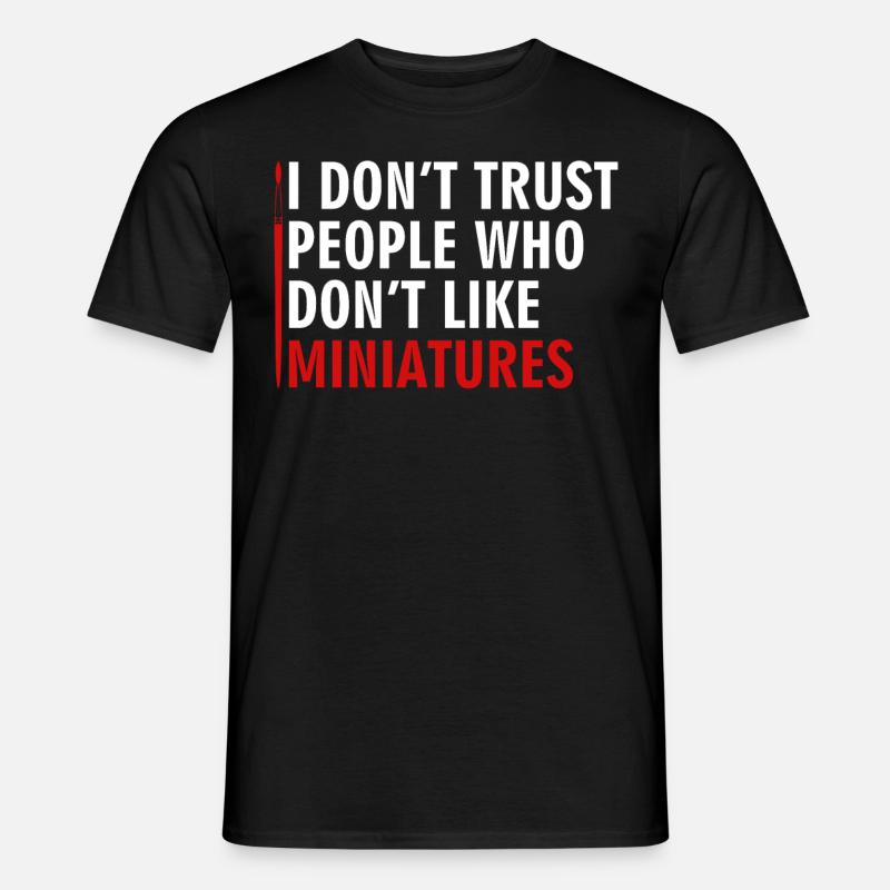 Modellbau Pinsel Modellbauer - Männer T-Shirt - Schwarz