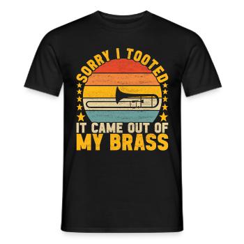 Posaune Trombone - T-shirt homme - noir - Devant - AI Model Male 178 light (178cm)