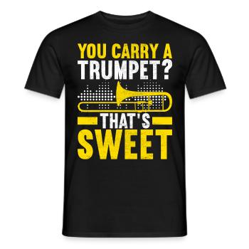 Posaune Trombone - T-shirt homme - noir - Devant - AI Model Male 178 light (178cm)