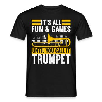 Posaune Trombone - T-shirt homme - noir - Devant - AI Model Male 178 light (178cm)