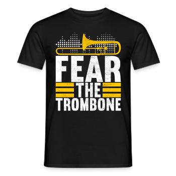 Posaune Trombone - T-shirt homme - noir - Devant - AI Model Male 178 light (178cm)