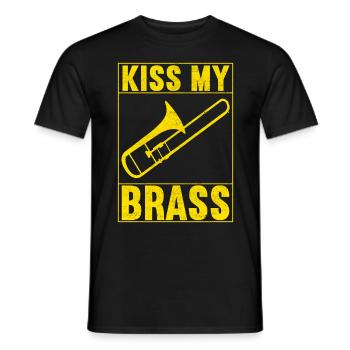Posaune Trombone - T-shirt homme - noir - Devant - AI Model Male 178 light (178cm)