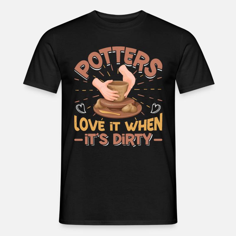 Ceramic Pottery Design - Männer T-Shirt - Schwarz