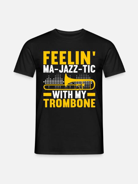 Posaune Trombone - T-shirt homme - noir