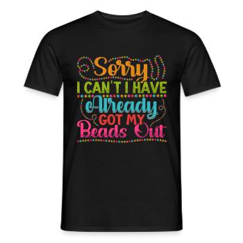 Sorry I cant I have already got my - Men's T-Shirt - black - Front - AI Model Male 178 light (178cm)