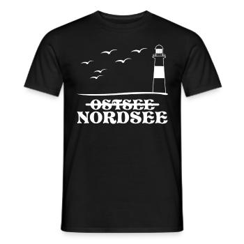 Nordsee Küste Strand Nordseeküste - Männer T-Shirt - Schwarz - Vorne - AI Model Male 178 light (178cm)