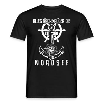 Nordsee Anker Nordseeküste - Männer T-Shirt - Schwarz - Vorne - AI Model Male 178 light (178cm)