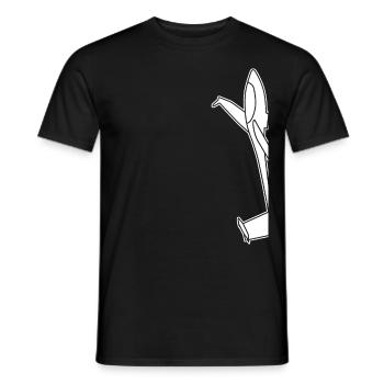 Pilote de planeur - T-shirt homme - noir - Devant - AI Model Male 178 light (178cm)