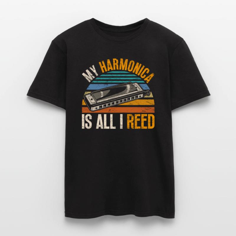 Harmonica harmonica player Men’s T-shirt