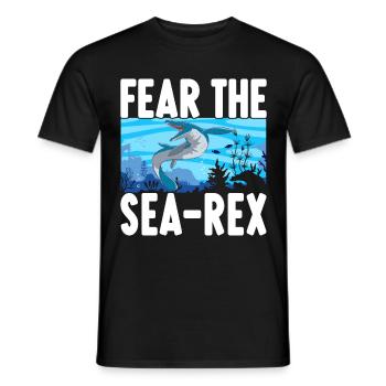 Mosasaurus Dinosaurier - Männer T-Shirt - Schwarz - Vorne - AI Model Male 178 light (178cm)