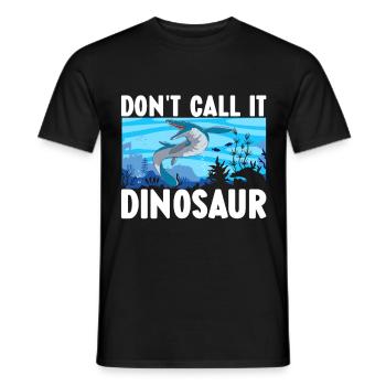 Mosasaurus Dinosaur - Men's T-Shirt - black - Front - AI Model Male 178 light (178cm)