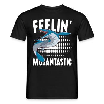 Mosasaurus Dinosaurier - Männer T-Shirt - Schwarz - Vorne - AI Model Male 178 light (178cm)