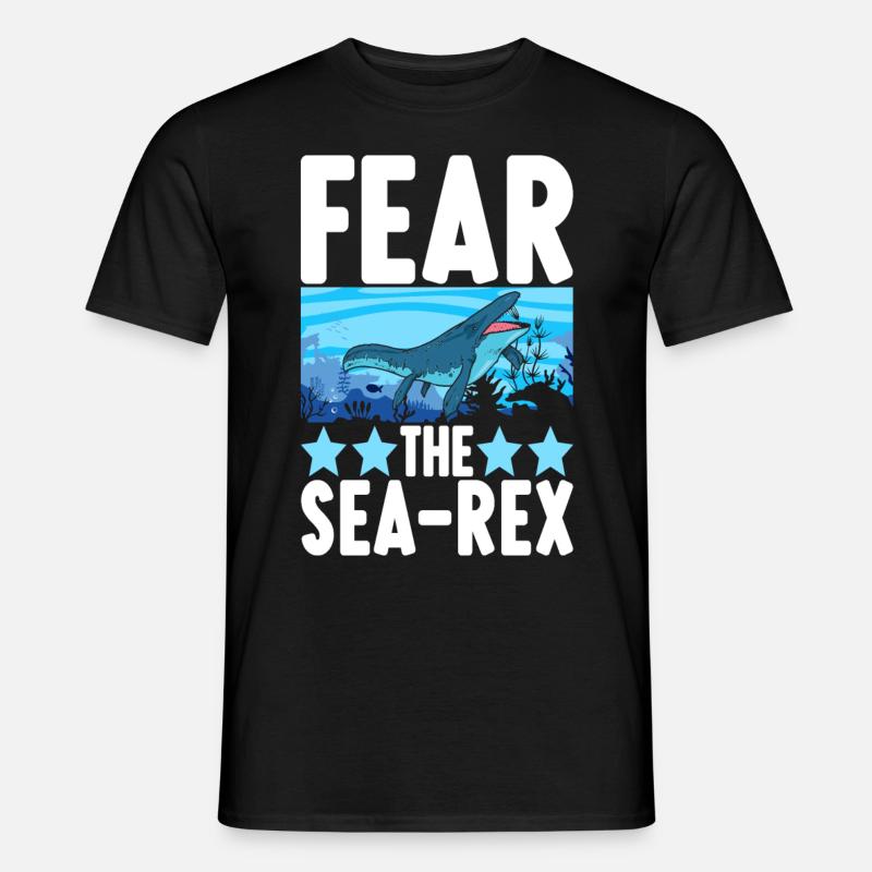Mosasaurus Dinosaurier - Männer T-Shirt - Schwarz