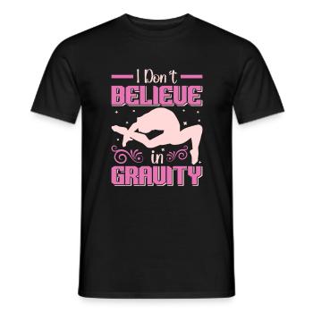 Gymnast funny Workout - Men's T-Shirt - black - Front - AI Model Male 178 light (178cm)