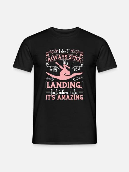 Gymnaste drôle d’entraînement - T-shirt homme - noir