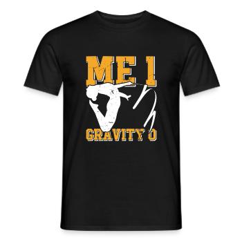 Gymnast funny Workout - Men's T-Shirt - black - Front - AI Model Male 178 light (178cm)