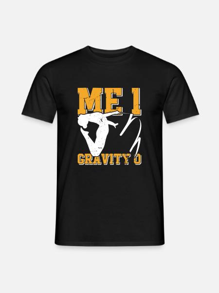 Gymnaste drôle d’entraînement - T-shirt homme - noir