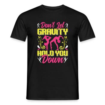 Apparatus Gymnast funny Workout - Men's T-Shirt - black - Front - AI Model Male 178 light (178cm)