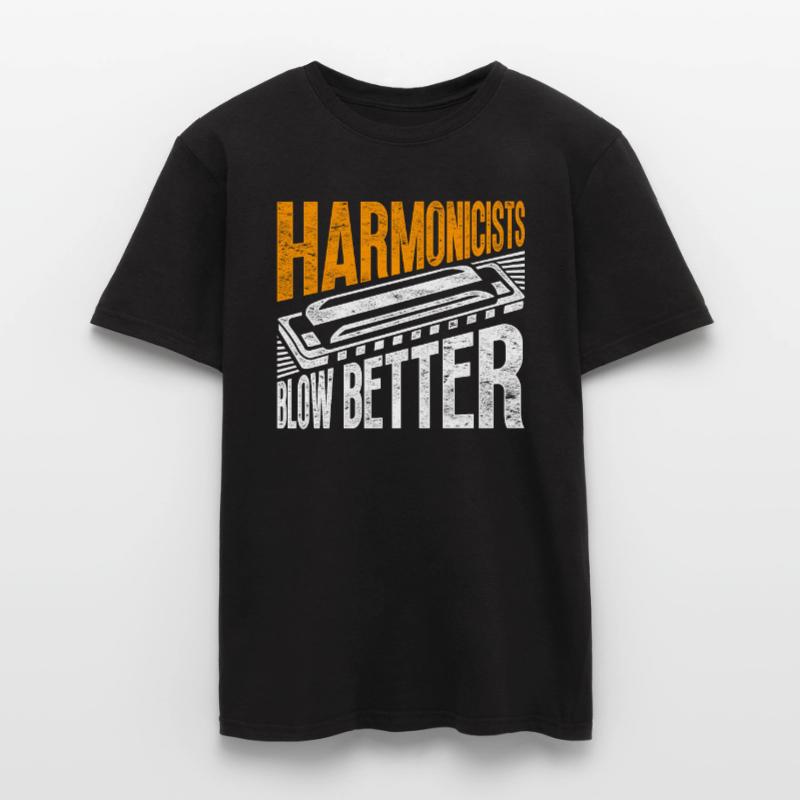 Harmonica harmonica player Men’s T-shirt