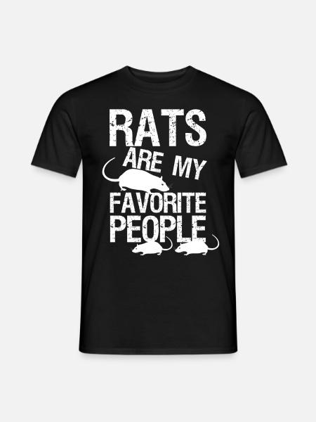 Rat funny saying rats - Men's T-Shirt - black