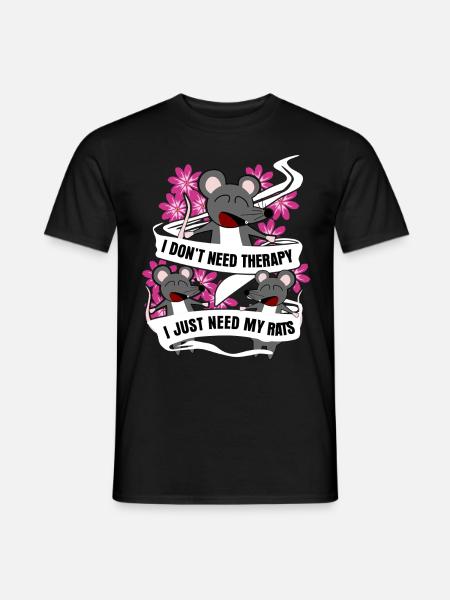 Rat Rat Owner Rats - Men's T-Shirt - black