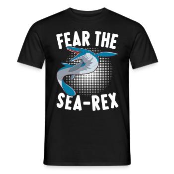 Mosasaurus Dinosaurier - Männer T-Shirt - Schwarz - Vorne - AI Model Male 178 light (178cm)